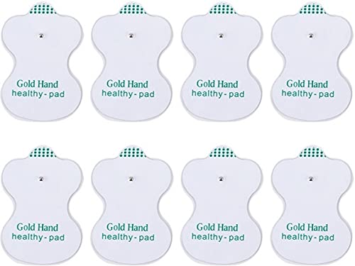 AGAM Digital Therapy Machine Electrode Reusable TENS Unit Pads – Health Herald Replacement Pads, Strong Stick Gel, Universal Compatibility for Muscle Relief & Pain Therapy (8-Pack) - Image 1