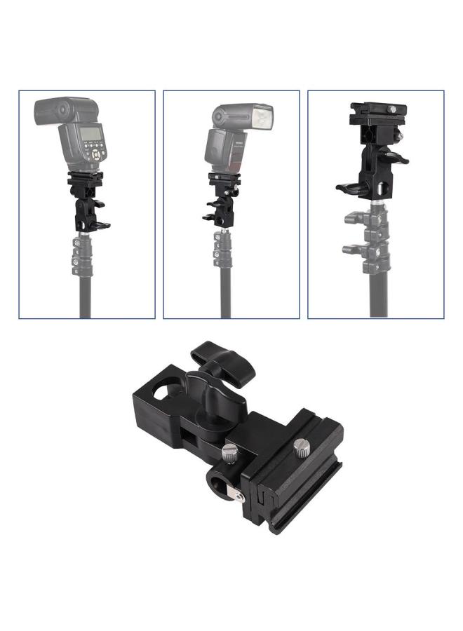 Generic Camera Top Flash Lamp Holder B- Type Flash Bracket Fixed Reflective Umbrella Lamp Holder Type Flasher Seducer Bracket-Body Color:Type B Lamp Holder (plastic Type)  - Image 1