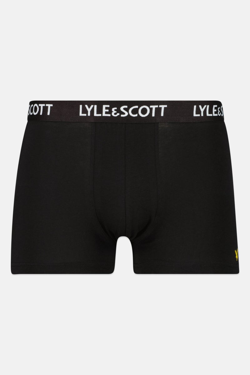 Lyle & Scott Men 3 Pcs Brand Logo Trunks, Multicolor  - Image 5