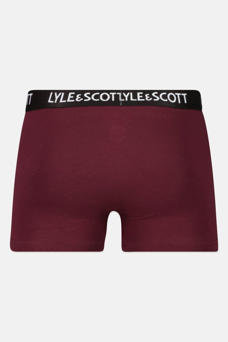 Lyle & Scott Men 3 Pcs Brand Logo Trunks, Multicolor - Image 4