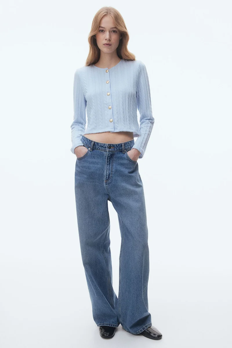 H&M Cable-knit-look cardigan