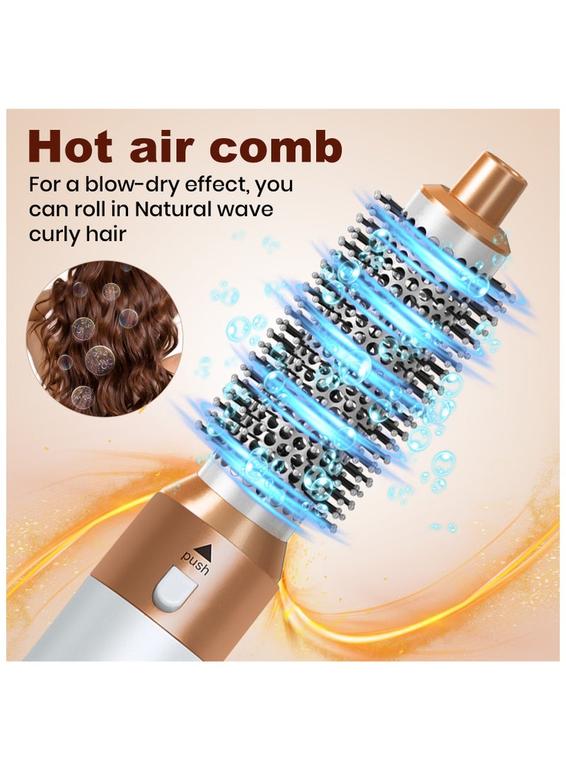 PANDA JOJO 5 in 1 Hair Dryer Brush | Professional Blow Dryer Brush for Curling, Volumizing & Straightening | Multi Hair Styler with Hot Air Brush for Women Gift | Salon Quality at Home - Image 4