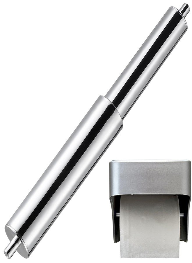 UKCOCO Retractable Toilet Paper Roller Rod Replacement - Adjustable Spring-Loaded Spindle Fits 4.33 to 6.48 Inch Tissue Holders for Home and Hotel Bathroom Accessories - Image 1