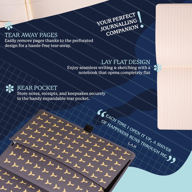 Dingbats* Notebooks Dingbats A5 Wildlife Dotted Notebook Journal - Premium Vegan Leather Softcover Executive Journal for Women & Men - Work, Note Taking, Writing & Travel - Image 5