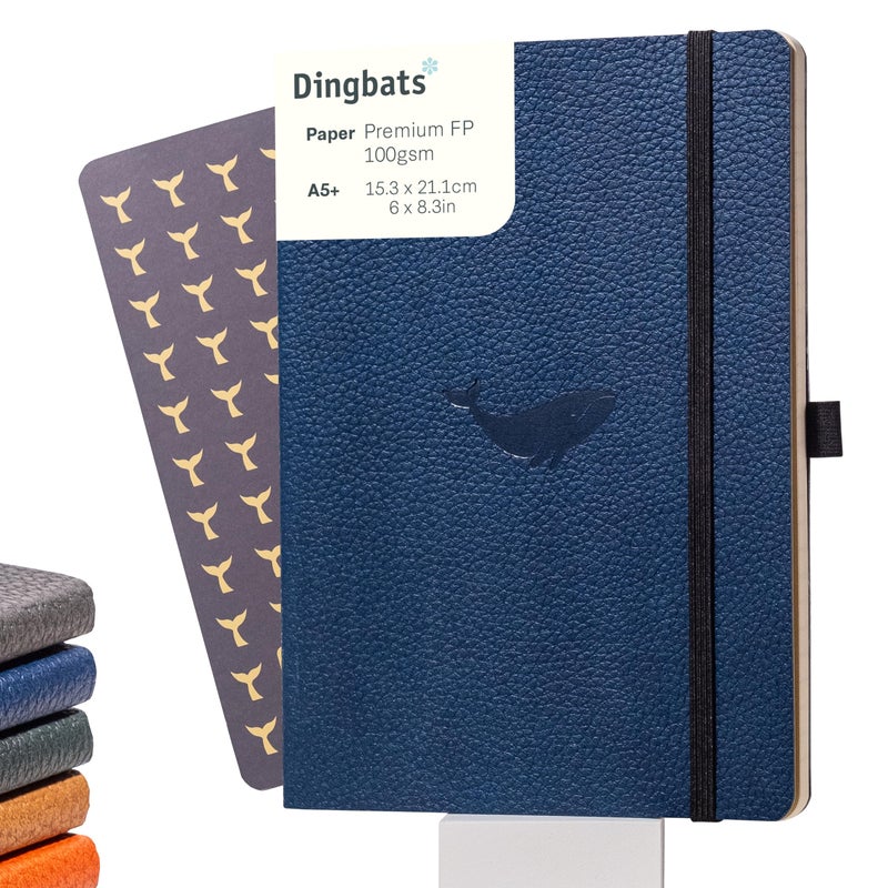 Dingbats* Notebooks Dingbats A5 Wildlife Dotted Notebook Journal - Premium Vegan Leather Softcover Executive Journal for Women & Men - Work, Note Taking, Writing & Travel - Image 1