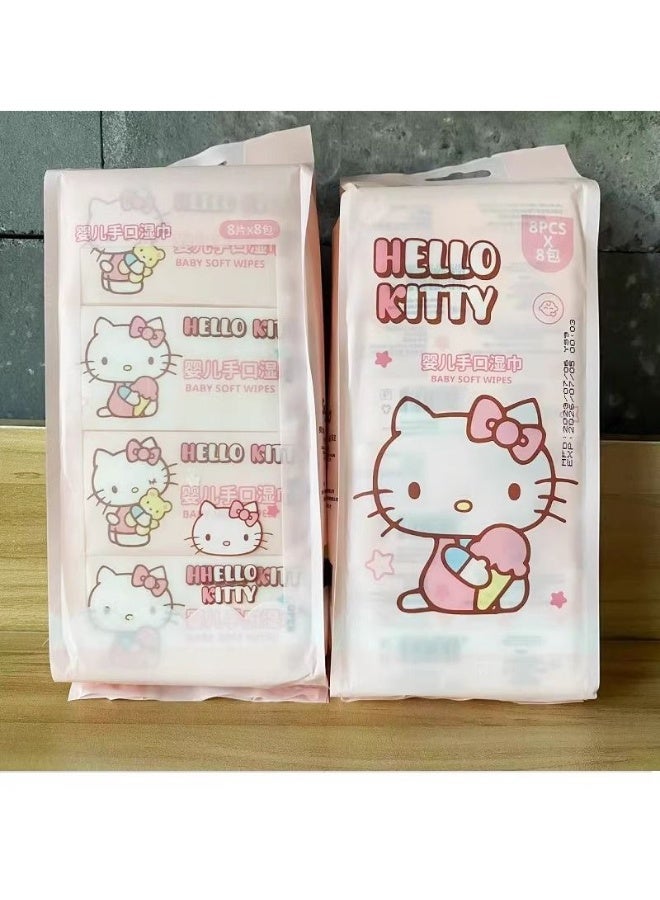 مناديل مبللة صغيرة - Mini Wipes للأطفال والكبار (تصاميم كرتونية متنوعة) - Image 1