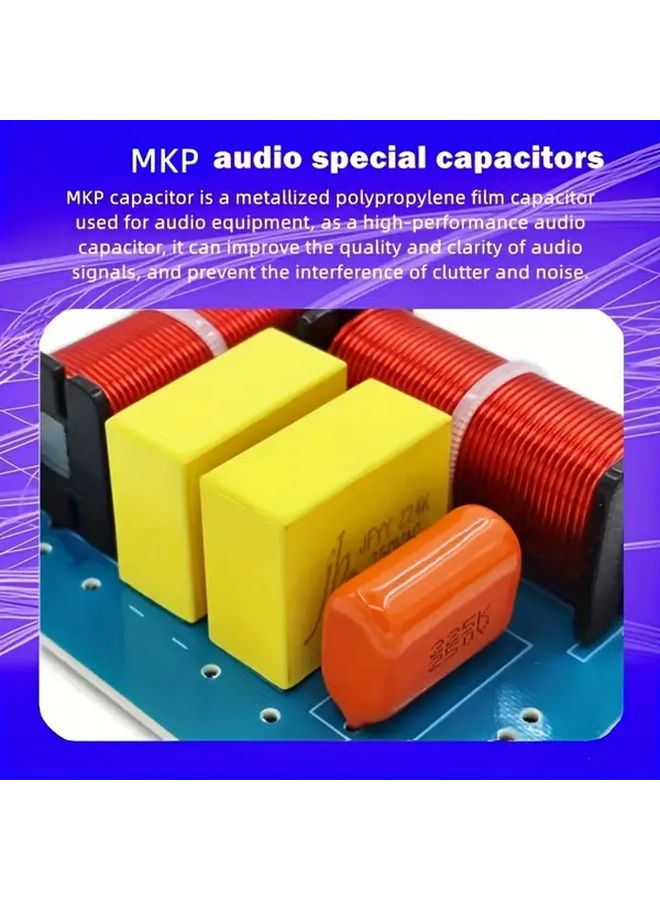 180W Hi Fi Two Way Speaker Crossover 4 8 Ohm Dual Channel Frequency Divider Compact - Image 5