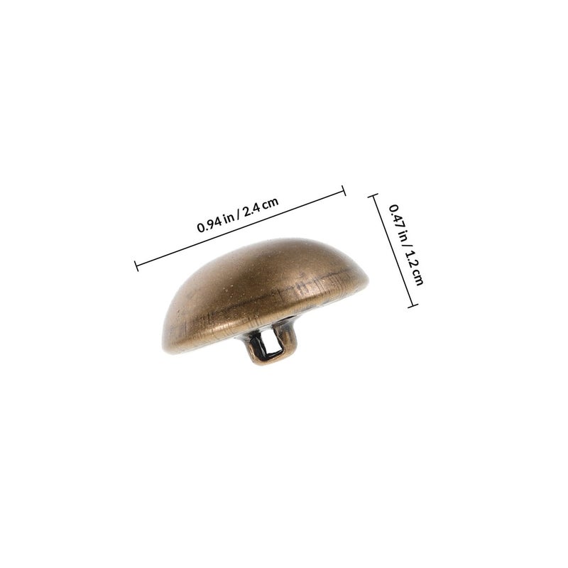 Antique Brass Sewing Buttons 25mm 10pcs Dome Shank for Suits Coats and Crafts - Image 3