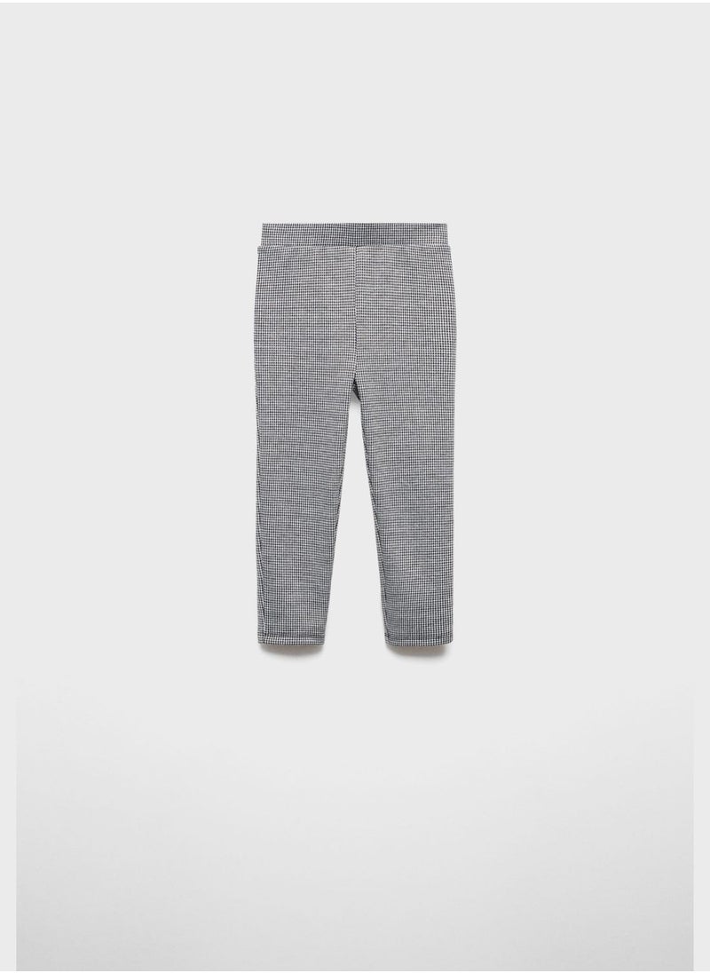 MANGO - Kids Houndstooth Leggings - Image 1