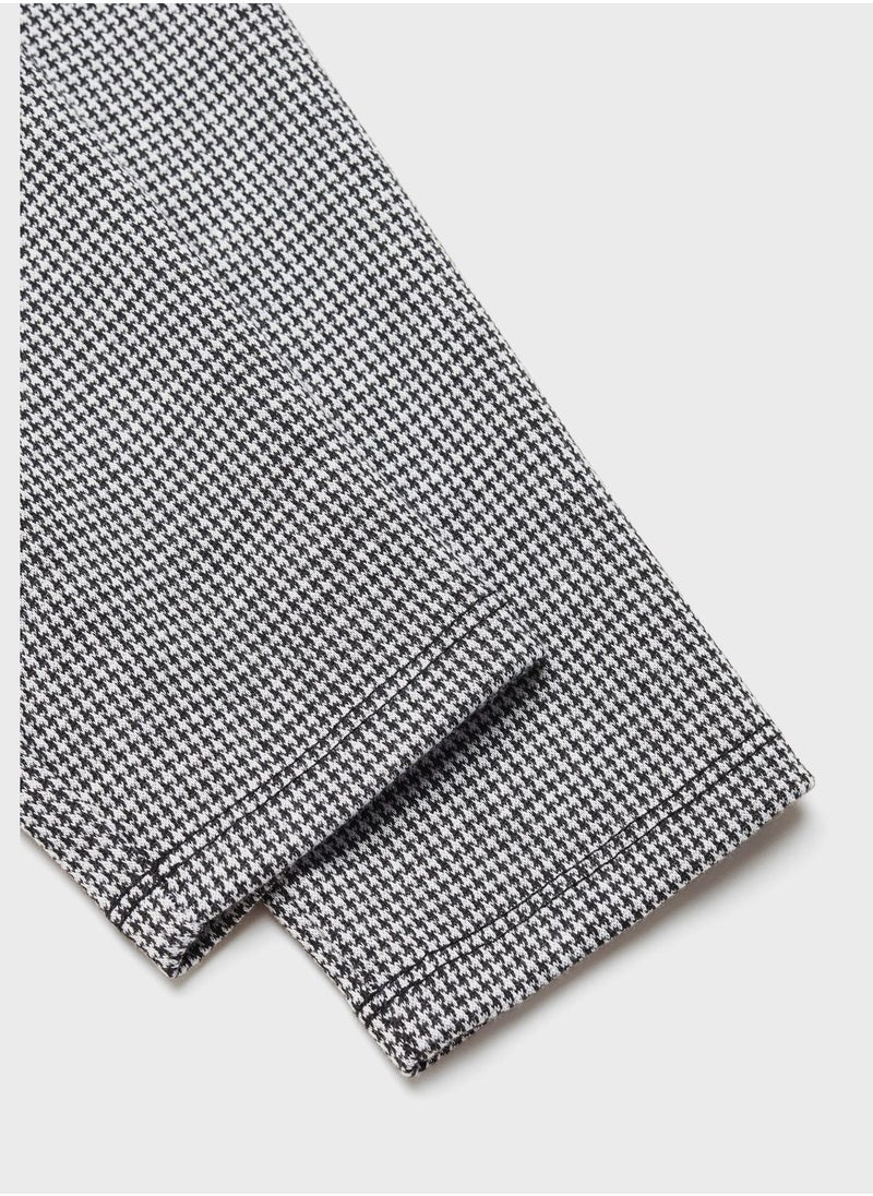 MANGO - Kids Houndstooth Leggings - Image 1