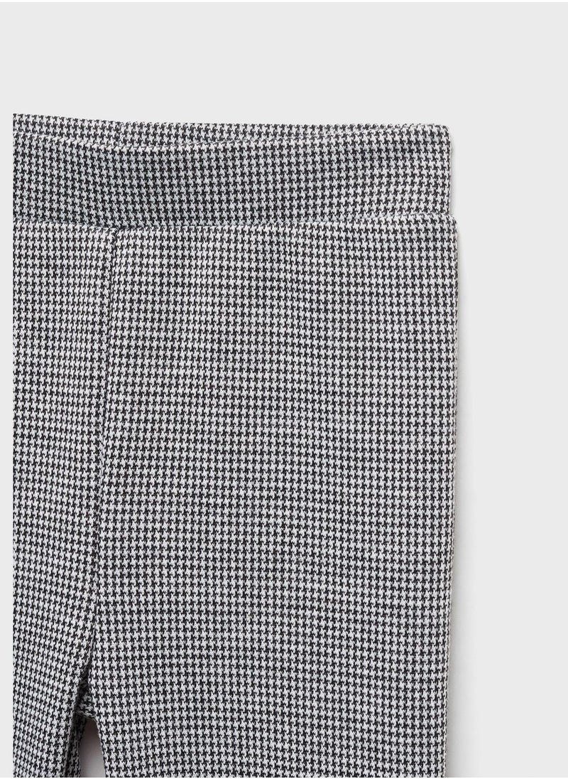 MANGO - Kids Houndstooth Leggings - Image 1
