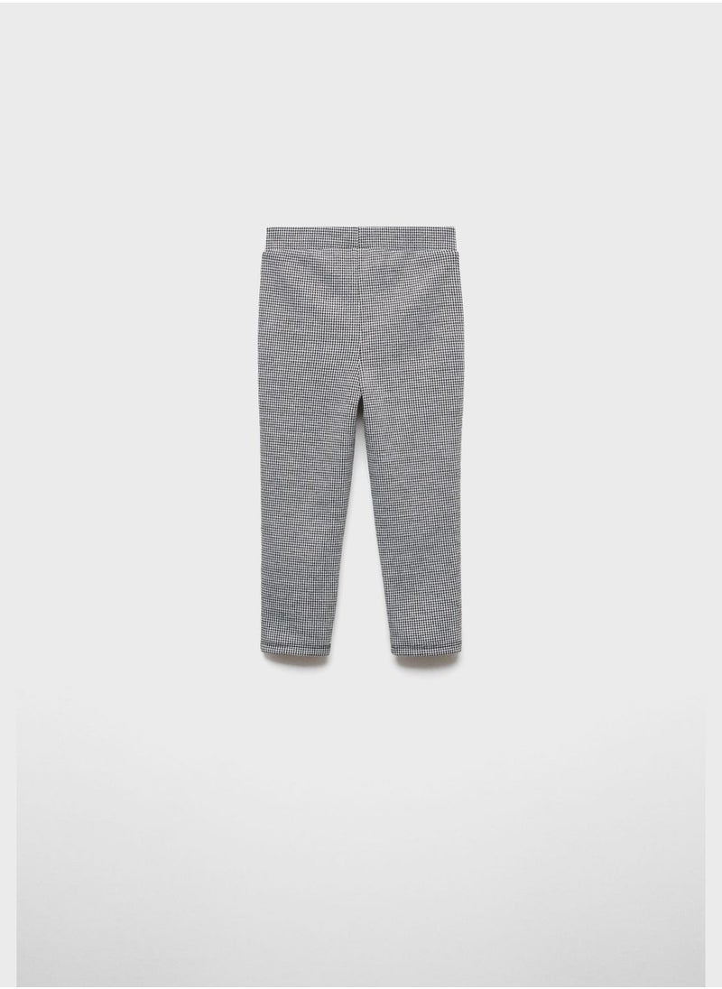 MANGO - Kids Houndstooth Leggings - Image 1