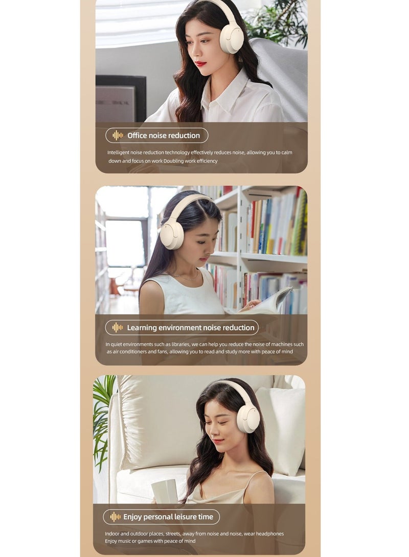 AirYoung سماعات رأس لاسلكية بخاصية إلغاء الضوضاء، سماعة رأس بلوتوث قابلة للطي فوق الأذن ANC Playtime سماعة رأس بلوتوث لاسلكية عالية الجودة - Image 5