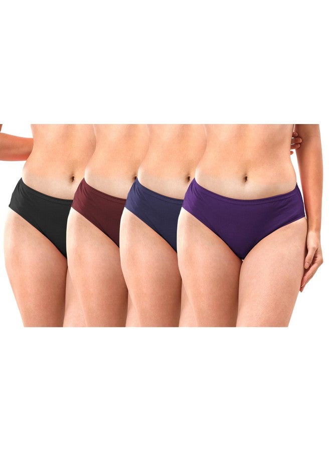 Lyra Women's Cotton Panties (Pack of 4) PTY_204_AST_4PC_Multicolour_XL - Image 1