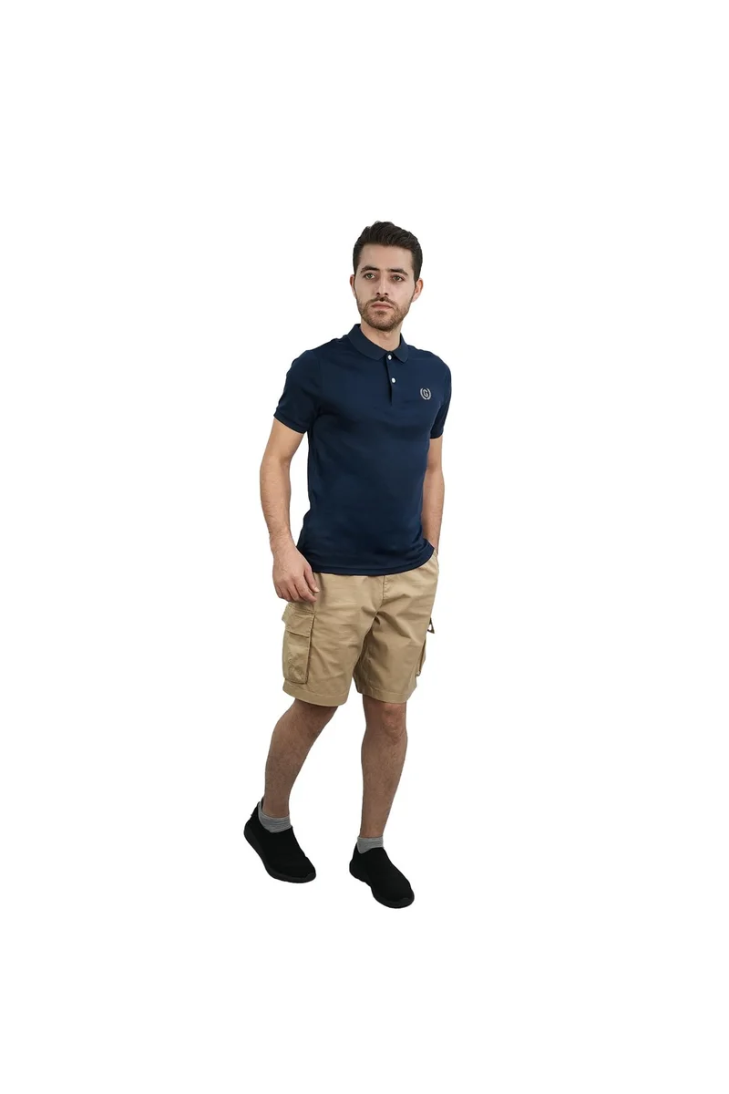 GIORDANO Men's Blue Liquid Touch Polo