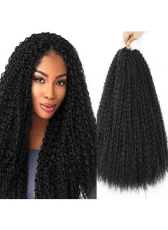 TATOUS Water Wave Crochet Hair Brazilian Kinky Curly Hair Afro Kinky Curly Black Braiding Hair Extensions Deep Wave 3Packs Micro Curly Hair For BlackWhite Women 20 Inch90 Strandspack 