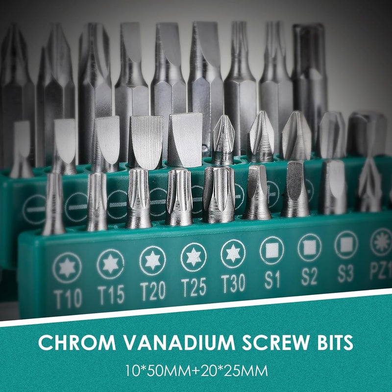 TLGREEN 198 Pieces Tool Box - Complete Hand Home Repair Tool Kit with Ratchet Socket and Screwdriver Set - Image 5