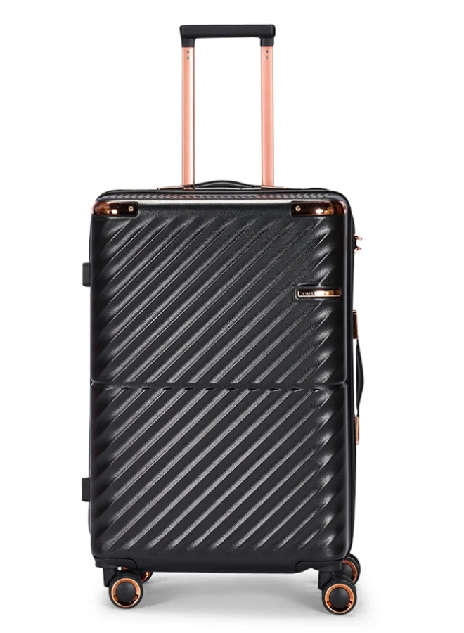Limra Cabin Carry Check-In Luggage Trolley Size 20 inch Black color