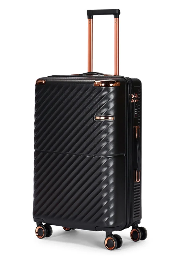 Limra Cabin Carry Check-In Luggage Trolley Size 20 inch Black color