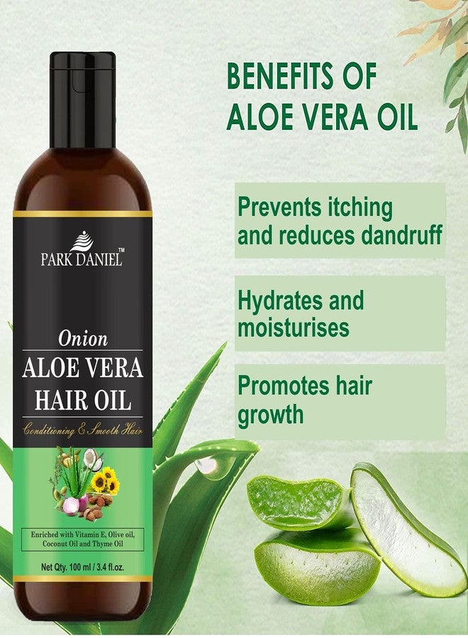 Park Daniel Premium Onion Aloe Vera Hair Oil Enriched With Vitamin E - For Conditioning and Smooth Hair (100 ml) - Image 4
