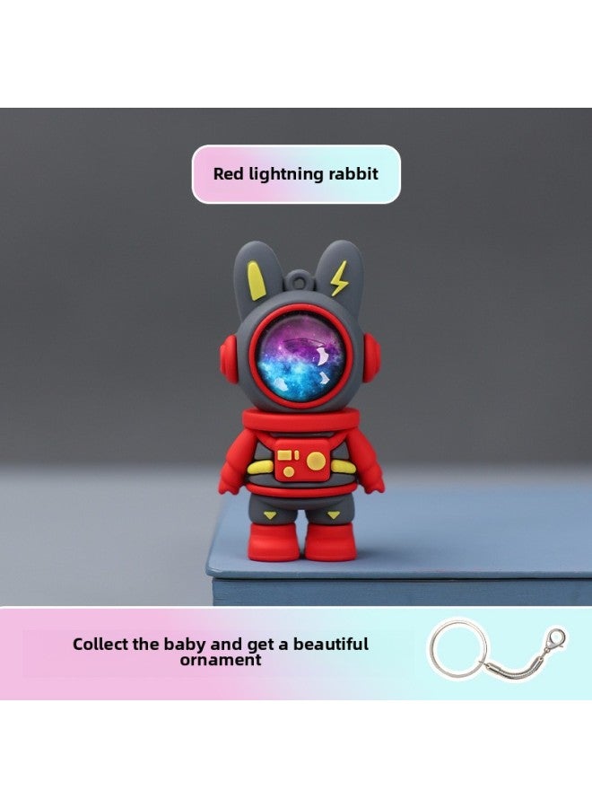 Pvc Creative U Disk High Speed Mini Cartoon Doll U Disk Enterprise Logo Bidding Gift U Disk Mobile Phone U Disk Wholesale-Color:Red Lightning Rabbit-Capacity:128GB-High Speed 3.0 - Image 1
