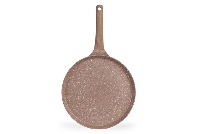 ATTIL Non Stick Dosa Tawa Gas Induction Base Utensil Cookware Tawa 28cm Granite Brown - Image 5