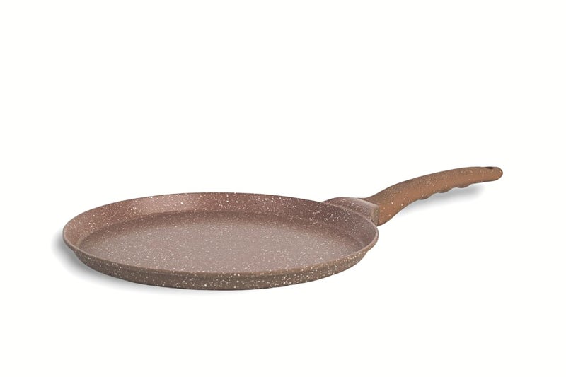 ATTIL Non Stick Dosa Tawa Gas Induction Base Utensil Cookware Tawa 28cm Granite Brown - Image 2