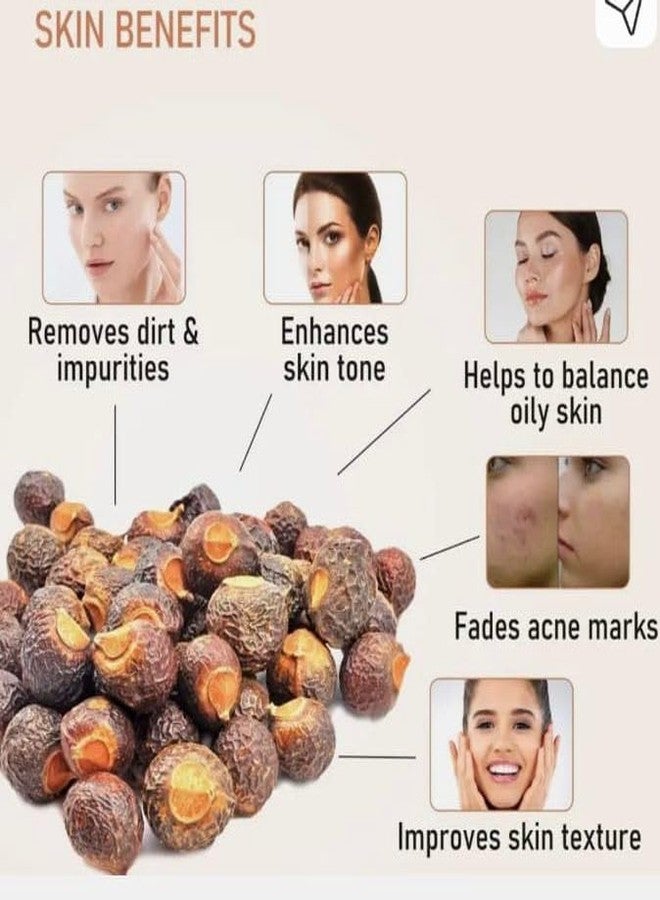 kunkudukayalu Dried Reetha Nuts/Sopnuts for Hair, 100% Natural (Raw Form) (250 Grams) - Image 4