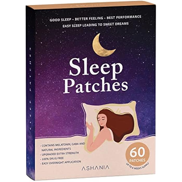 ASHANIA Sleep Patches, Sleep Patches for Adults, Upgraded Sleep Patches Set, Easy to Apply and Comfortable, Premium Ingredients, for Men and Women (60 Patches) - Image 1