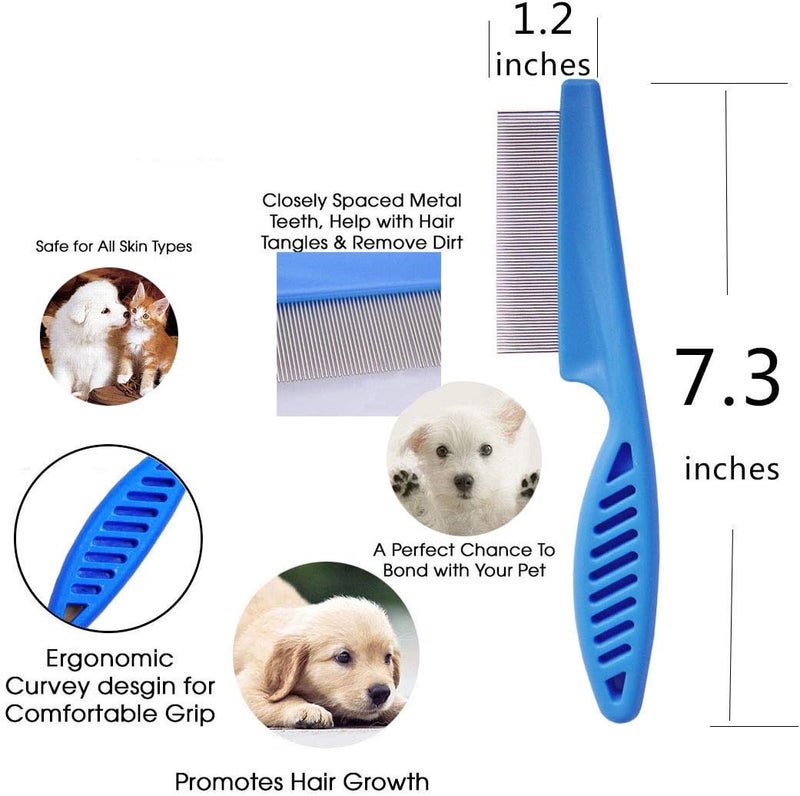 ZYOUNG 3 Pcs Pet Comb Tear Stain Remover Combs for Dogs, Dog Comb - Image 3