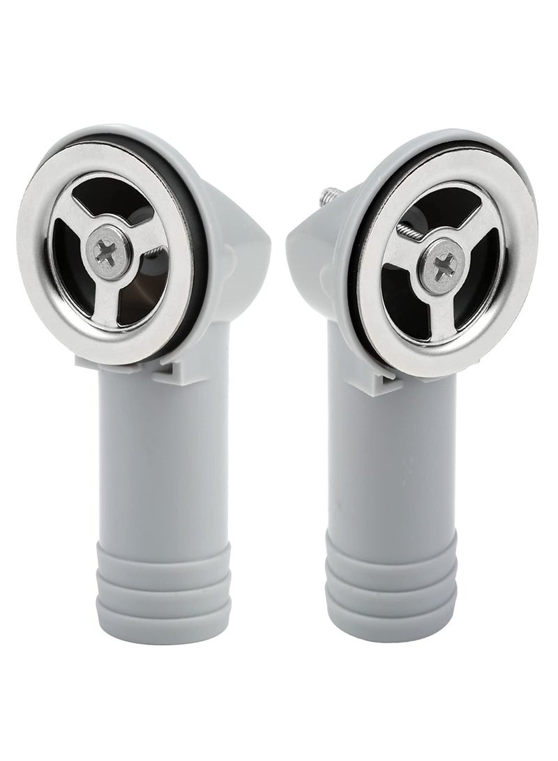 إكسفور 2 قطعة أنبوب تجاوز الحوض للحمام والمطبخ حوض فني، أغطية فتحة تصريف مقاومة للصرف قطع غيار مرتبة - Image 1