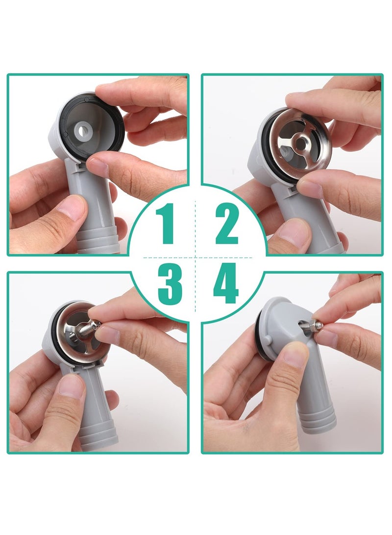 إكسفور 2 قطعة أنبوب تجاوز الحوض للحمام والمطبخ حوض فني، أغطية فتحة تصريف مقاومة للصرف قطع غيار مرتبة - Image 3