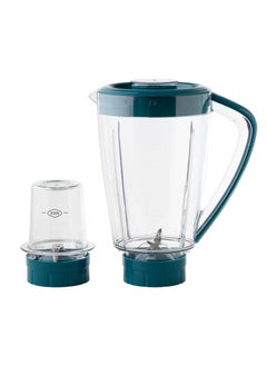 ELORA 2 In 1 Blender With 3 Speed Setting And Pulse Function- Smoothie Making And Juicing 300-350 Watts | Unbreakable Blender Jars With Stainless Steel Blades | EL-BL-3219 Dark Green  - Image 2