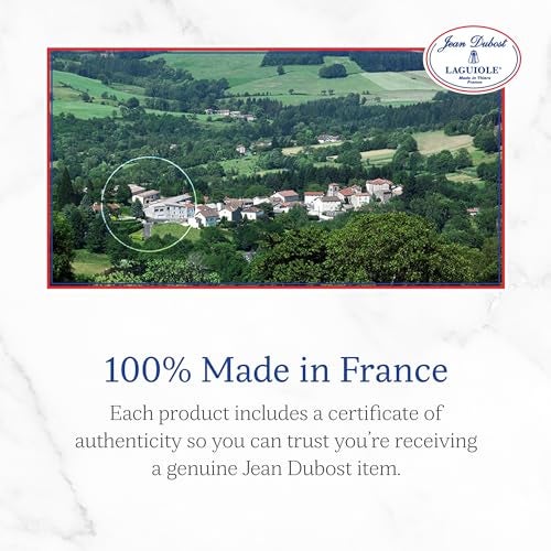 Jean Dubost Laguiole 3-Piece Cheese Knife Set, Black Handles - Rust-Resistant Stainless Steel - Includes Wooden Tray - Made in France - Image 4