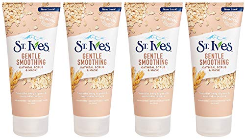 St. Ives Smooth & Nourished Scrub & Mask, Oatmeal 6 oz (Pack of 4) - Image 3