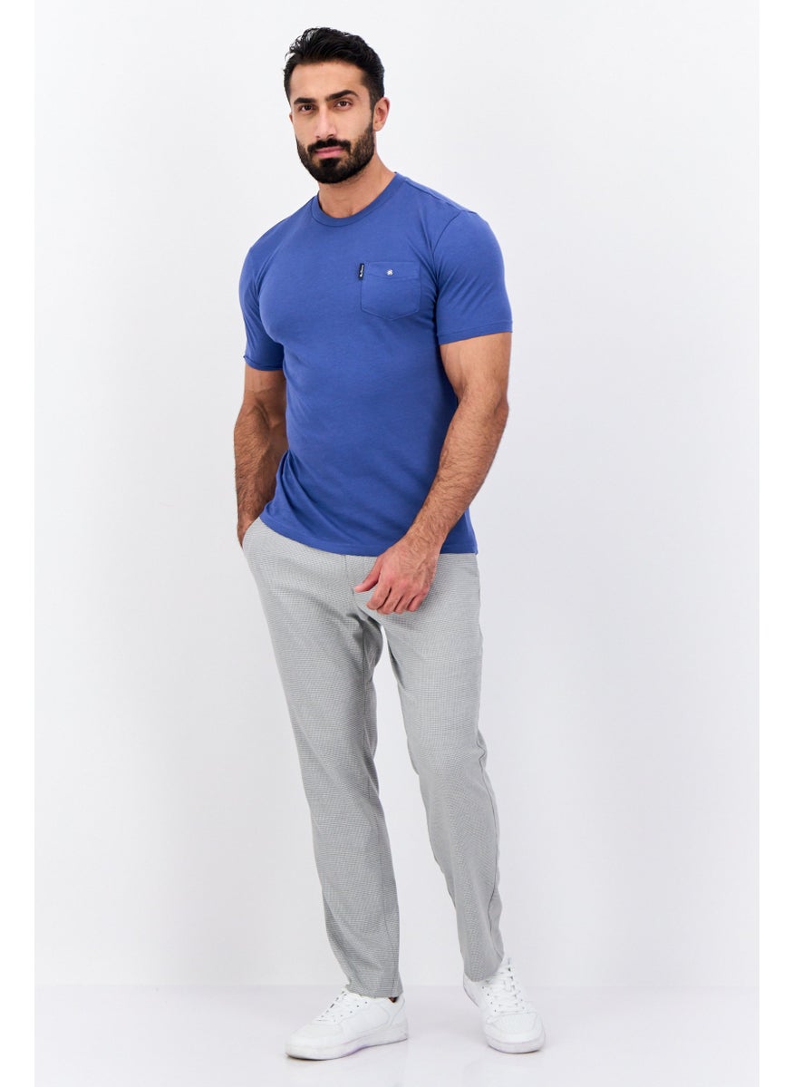 Ben Sherman - Men Crew Neck Short Sleeve Brand Logo T-Shirt, Sage Blue - Image 1