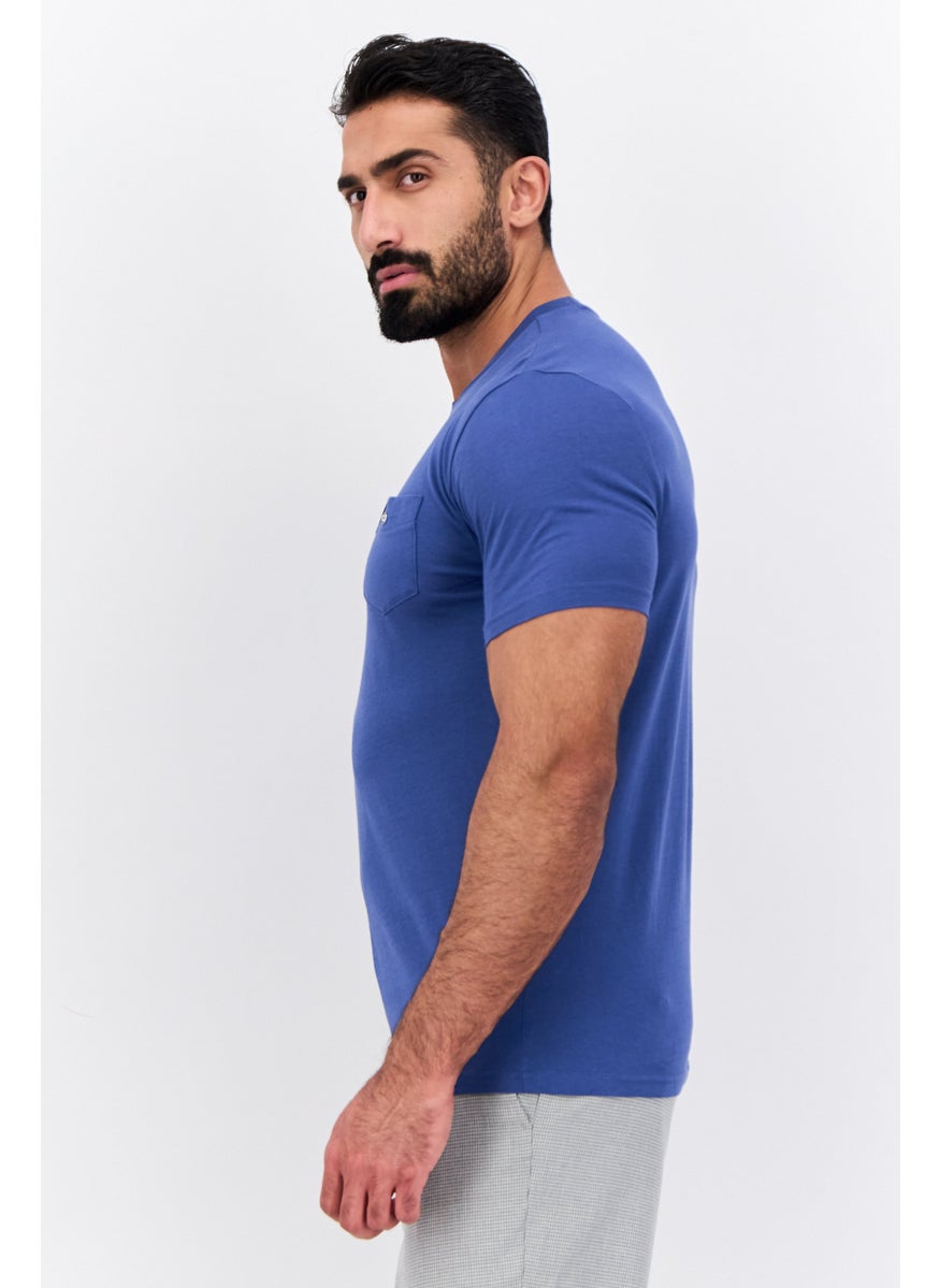 Ben Sherman - Men Crew Neck Short Sleeve Brand Logo T-Shirt, Sage Blue - Image 1