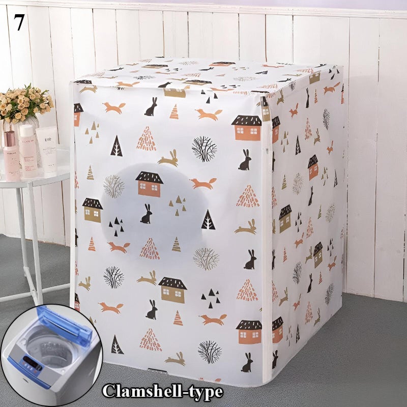 Generic Washing Machine Cover Waterproof Modern Design Assorted Colors Protects from Moisture and Dirt Ensuring Elegant Appearance in Home Spaces - Image 3