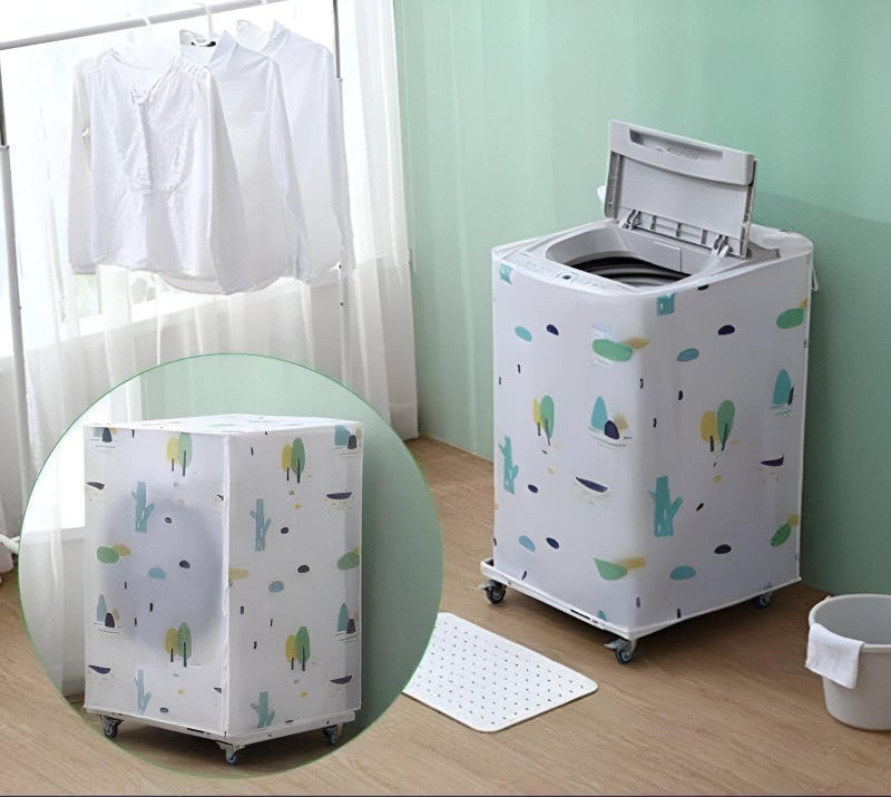 Generic Washing Machine Cover Waterproof Modern Design Assorted Colors Protects from Moisture and Dirt Ensuring Elegant Appearance in Home Spaces - Image 4