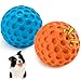 HIPPIH Indestructible Squeaky Dog Toys Interactive Dog Balls 2 Pack Chew Toys for Aggressive Chewers Natural Rubber Puppy Toy for LargeMedium Dogs Tough Puppy Teething Toy Relieve Anxiety - Image 3