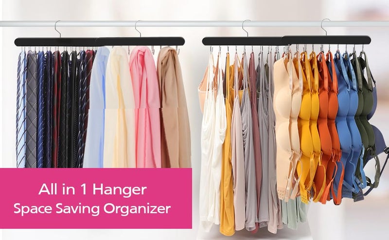Fertoriy Bra Organizer for Closet Organization, Tank Top Hanger, Bra Hanger 20 Hooks Capacity, Foldable for Closet Organizer and Storage (2) - Image 4