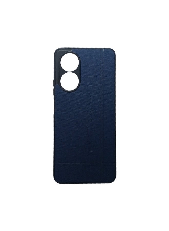 Phone Back Cover leather for Oppo A58 4G navy - Image 3