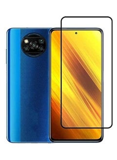 ماركة غير محددة واقي شاشة من الزجاج المقوى لهاتف Xiaomi Poco X3 شفاف / أسود  - Image 1