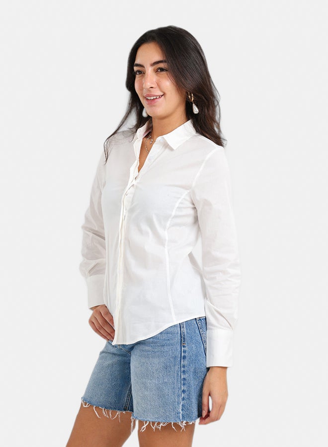 Carina Asymmetrical Hem Shirt - Image 3