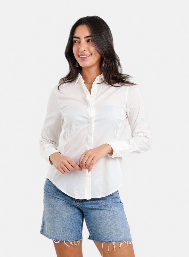 Carina Asymmetrical Hem Shirt - Image 1