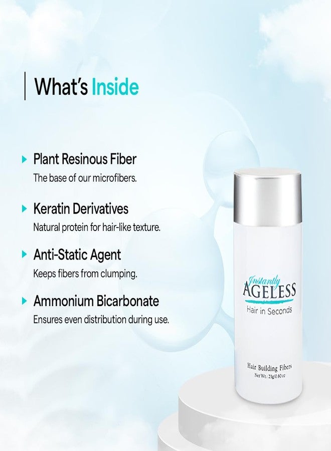 Instantly Ageless® Hair in Seconds™ Hair Building Fibers – Hair Thickening Fibers for Thinning Hair & Hair Loss for Fuller-Look - 0.83 oz (23g) - Dark Brown - Image 3