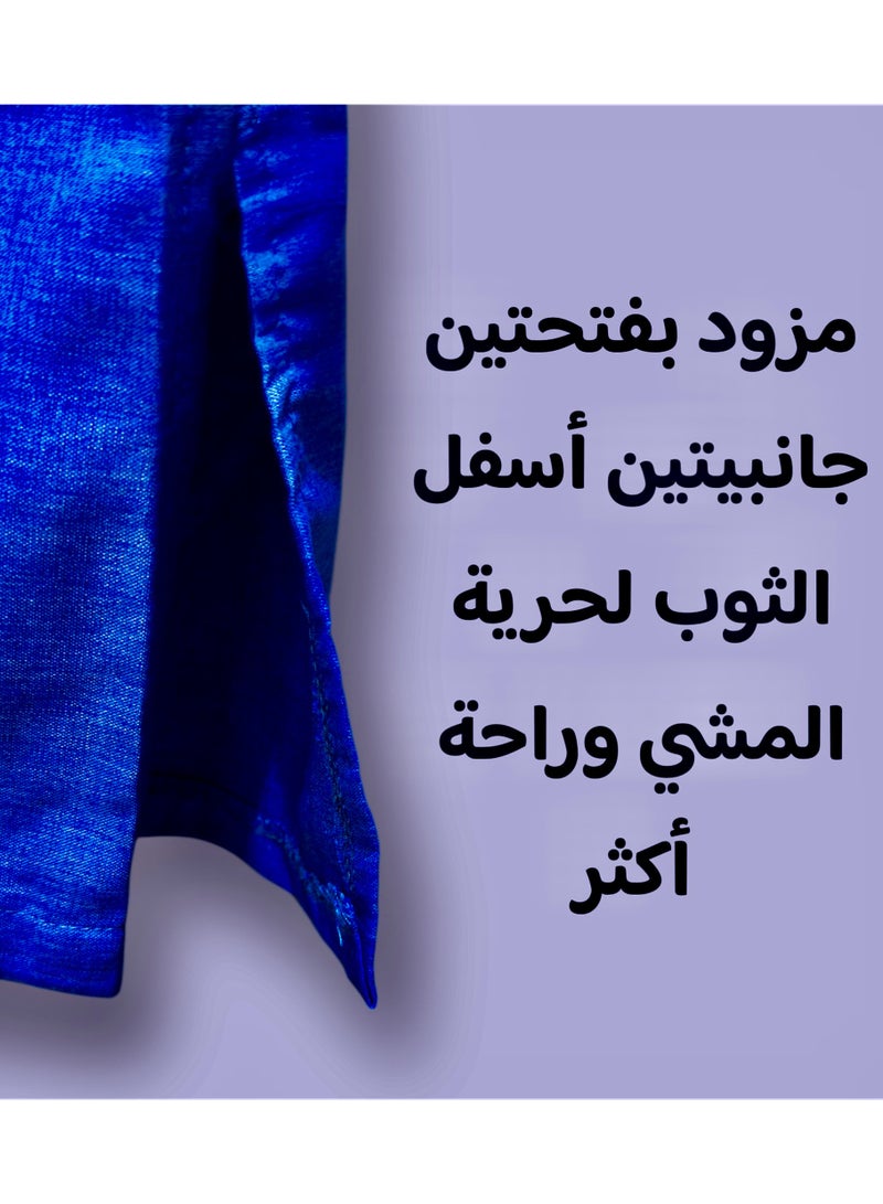 Men's Shirt, Nightgown, Moroccan Robe, Comfortable Men's Gifts Luxury Men's House Robe for Comfort Moroccan Shirt, Men's Summer Shirt, Short Sleeve Shirt, Men's Robe Comfortable Men's Gifts - Image 3