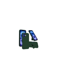 (for Apple iPhone 16 Plus) Case Premium PU Leather Back Cover with Stand Function Shockproof and Anti Scratch Finger Grip Case Cover / Green