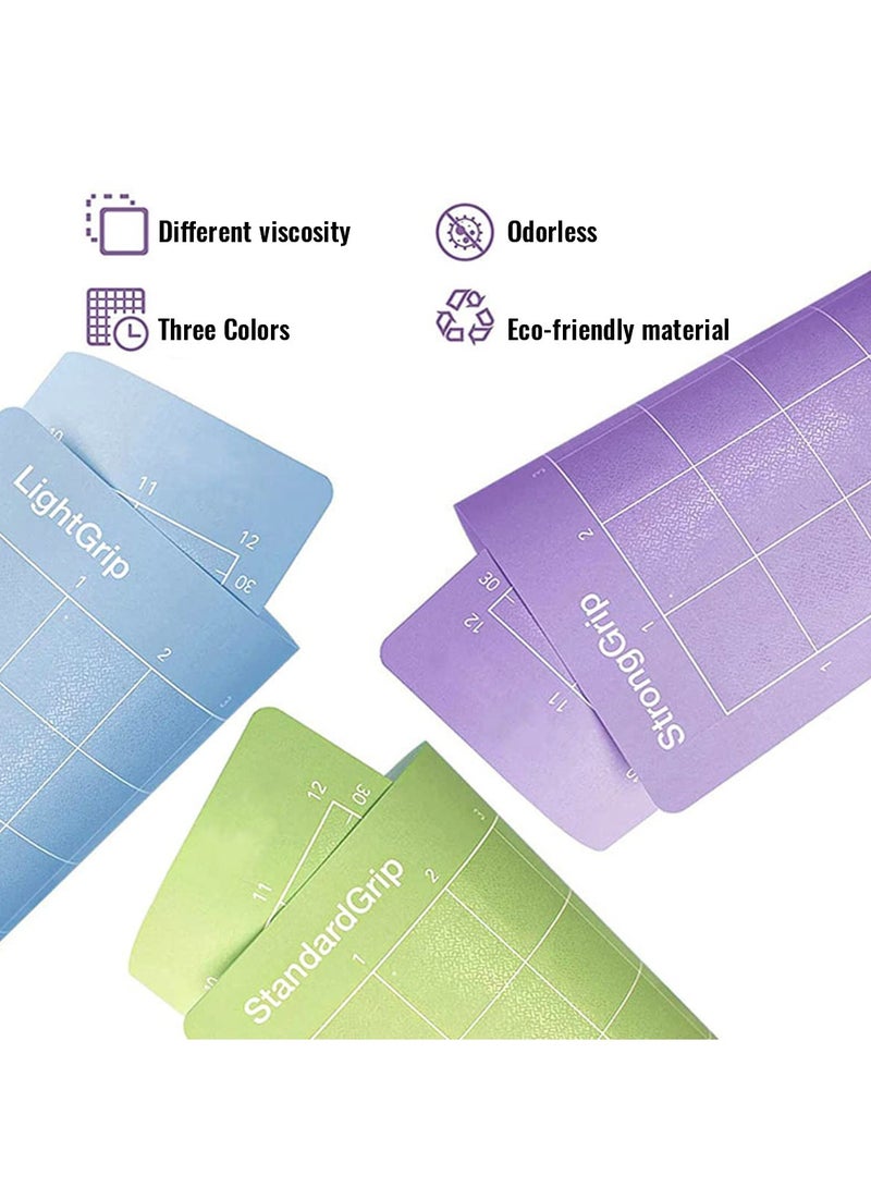 SYOSI 6PCS Cutting Mat for CricuAt Joy, 12” X4.5” Standardgrip Sticky Cutting Mat Replacement Adhesive Cutting Mat Crafting Mats Cricut Design Space Mats Cricket Cutting Mats for Cricut Joy Accessories - Image 3