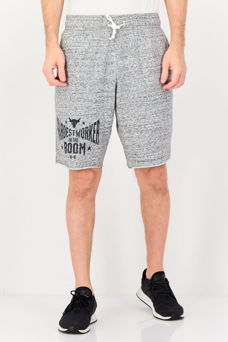 UNDER ARMOUR Dwayne x Under Armour Men Loose Fit Outdoor Shorts, Grey - Image 1